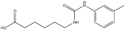 6-({[(3-methylphenyl)amino]carbonyl}amino)hexanoic acid 结构式