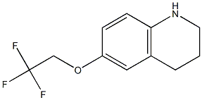 6-(2,2,2-trifluoroethoxy)-1,2,3,4-tetrahydroquinoline 结构式