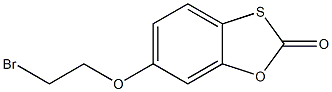 6-(2-bromoethoxy)-2H-1,3-benzoxathiol-2-one 结构式