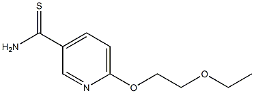 6-(2-ethoxyethoxy)pyridine-3-carbothioamide 结构式