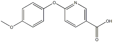 6-(4-methoxyphenoxy)nicotinic acid 结构式