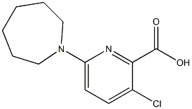 6-(azepan-1-yl)-3-chloropyridine-2-carboxylic acid 结构式