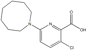 6-(azocan-1-yl)-3-chloropyridine-2-carboxylic acid 结构式
