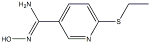 6-(ethylsulfanyl)-N'-hydroxypyridine-3-carboximidamide 结构式