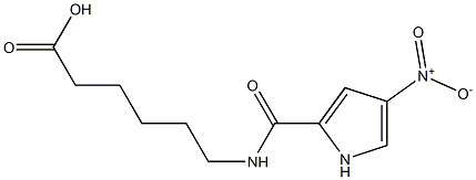 6-{[(4-nitro-1H-pyrrol-2-yl)carbonyl]amino}hexanoic acid 结构式