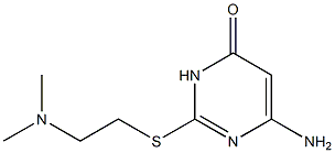6-amino-2-{[2-(dimethylamino)ethyl]sulfanyl}-3,4-dihydropyrimidin-4-one 结构式