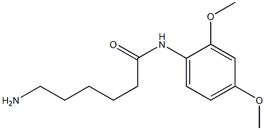 6-amino-N-(2,4-dimethoxyphenyl)hexanamide 结构式