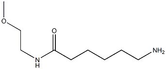 6-amino-N-(2-methoxyethyl)hexanamide 结构式