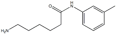 6-amino-N-(3-methylphenyl)hexanamide 结构式