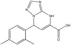 7-(2,4-dimethylphenyl)-4,7-dihydro[1,2,4]triazolo[1,5-a]pyrimidine-5-carboxylic acid 结构式