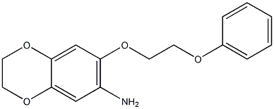 7-(2-phenoxyethoxy)-2,3-dihydro-1,4-benzodioxin-6-amine 结构式