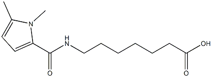 7-[(1,5-dimethyl-1H-pyrrol-2-yl)formamido]heptanoic acid 结构式