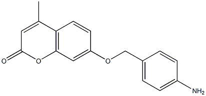 7-[(4-aminobenzyl)oxy]-4-methyl-2H-chromen-2-one 结构式