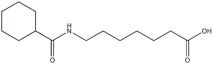7-[(cyclohexylcarbonyl)amino]heptanoic acid 结构式