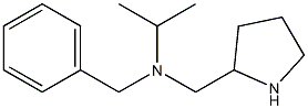 benzyl(propan-2-yl)(pyrrolidin-2-ylmethyl)amine 结构式