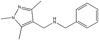 benzyl[(1,3,5-trimethyl-1H-pyrazol-4-yl)methyl]amine 结构式