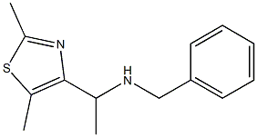 benzyl[1-(2,5-dimethyl-1,3-thiazol-4-yl)ethyl]amine 结构式
