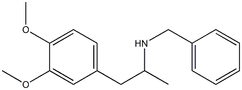 benzyl[1-(3,4-dimethoxyphenyl)propan-2-yl]amine 结构式