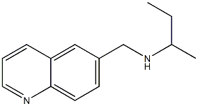 butan-2-yl(quinolin-6-ylmethyl)amine 结构式