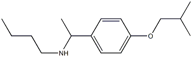 butyl({1-[4-(2-methylpropoxy)phenyl]ethyl})amine 结构式