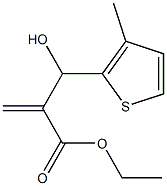 ethyl 2-[hydroxy(3-methylthiophen-2-yl)methyl]prop-2-enoate 结构式