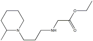 ethyl 2-{[3-(2-methylpiperidin-1-yl)propyl]amino}acetate 结构式