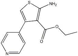 ethyl 2-amino-4-pyridin-4-ylthiophene-3-carboxylate 结构式