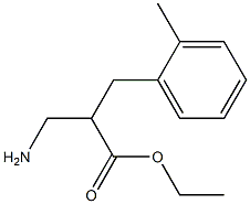 ethyl 3-amino-2-[(2-methylphenyl)methyl]propanoate 结构式