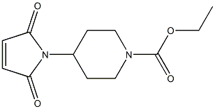 ethyl 4-(2,5-dioxo-2,5-dihydro-1H-pyrrol-1-yl)piperidine-1-carboxylate 结构式