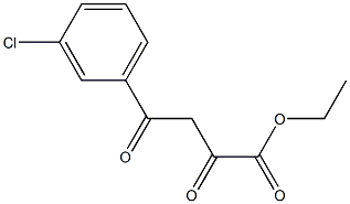 ethyl 4-(3-chlorophenyl)-2,4-dioxobutanoate 结构式