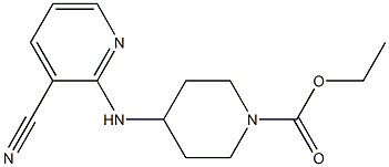 ethyl 4-[(3-cyanopyridin-2-yl)amino]piperidine-1-carboxylate 结构式