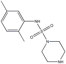 N-(2,5-dimethylphenyl)piperazine-1-sulfonamide 结构式