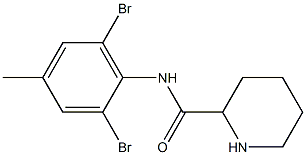 N-(2,6-dibromo-4-methylphenyl)piperidine-2-carboxamide 结构式