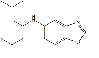 N-(2,6-dimethylheptan-4-yl)-2-methyl-1,3-benzoxazol-5-amine 结构式