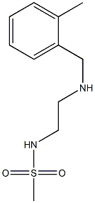 N-(2-{[(2-methylphenyl)methyl]amino}ethyl)methanesulfonamide 结构式