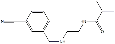 N-(2-{[(3-cyanophenyl)methyl]amino}ethyl)-2-methylpropanamide 结构式