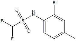 N-(2-bromo-4-methylphenyl)difluoromethanesulfonamide 结构式