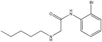 N-(2-bromophenyl)-2-(pentylamino)acetamide 结构式