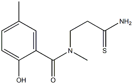 N-(2-carbamothioylethyl)-2-hydroxy-N,5-dimethylbenzamide 结构式