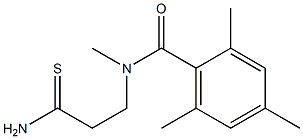 N-(2-carbamothioylethyl)-N,2,4,6-tetramethylbenzamide 结构式