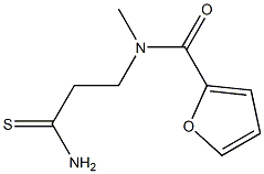 N-(2-carbamothioylethyl)-N-methylfuran-2-carboxamide 结构式