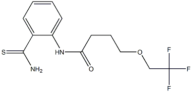 N-(2-carbamothioylphenyl)-4-(2,2,2-trifluoroethoxy)butanamide 结构式