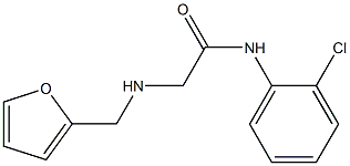 N-(2-chlorophenyl)-2-[(furan-2-ylmethyl)amino]acetamide 结构式