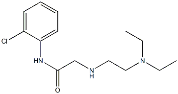 N-(2-chlorophenyl)-2-{[2-(diethylamino)ethyl]amino}acetamide 结构式