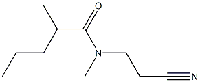 N-(2-cyanoethyl)-N,2-dimethylpentanamide 结构式