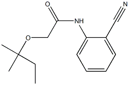 N-(2-cyanophenyl)-2-[(2-methylbutan-2-yl)oxy]acetamide 结构式