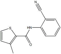 N-(2-cyanophenyl)-3-methylthiophene-2-carboxamide 结构式