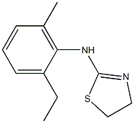 N-(2-ethyl-6-methylphenyl)-4,5-dihydro-1,3-thiazol-2-amine 结构式