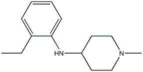 N-(2-ethylphenyl)-1-methylpiperidin-4-amine 结构式