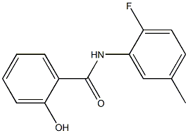 N-(2-fluoro-5-methylphenyl)-2-hydroxybenzamide 结构式